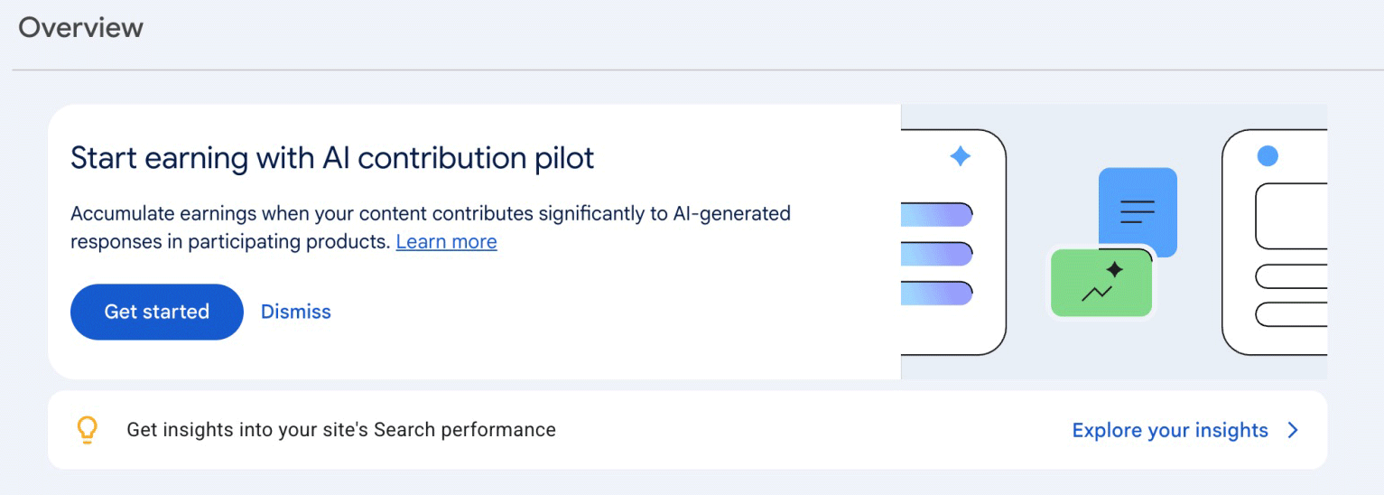 Google AI Contribution Pilot y pagos por contenido utilizado en respuestas con inteligencia artificial
