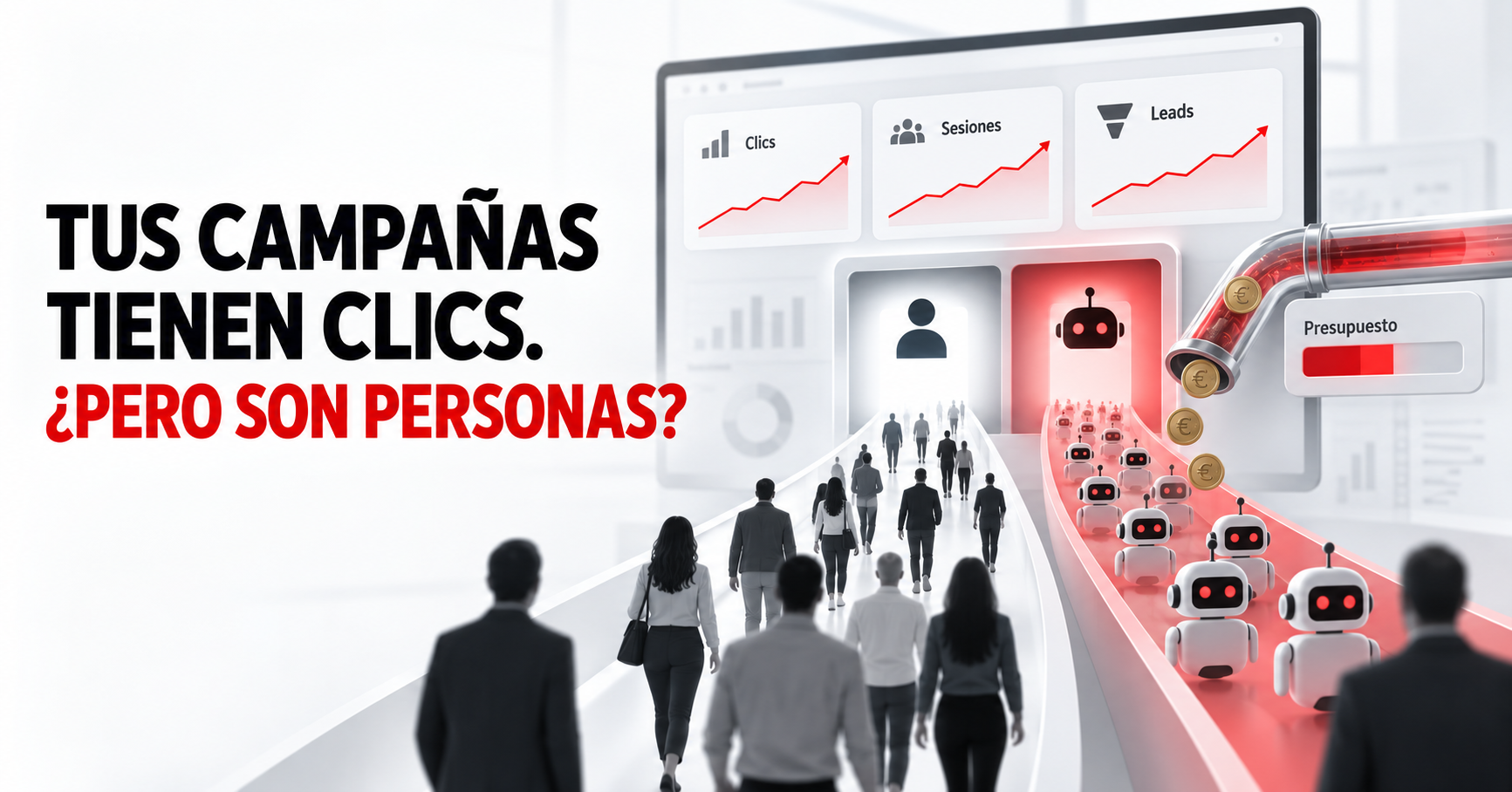 Tráfico de bots y fraude publicitario en campañas digitales